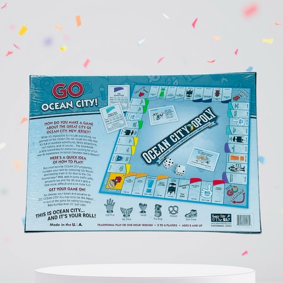 Ocean City Opoly Monopoly Board Game New Jersey Shore Sealed New in Box - Picture 2 of 2